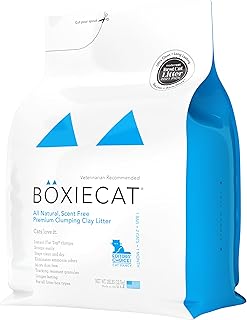 Boxiecat Premium Clumping Cat Litter- Clay Formula, Longer Lasting Odor Control, Stays Ultra Clean, Hard Clumping Litter, ...