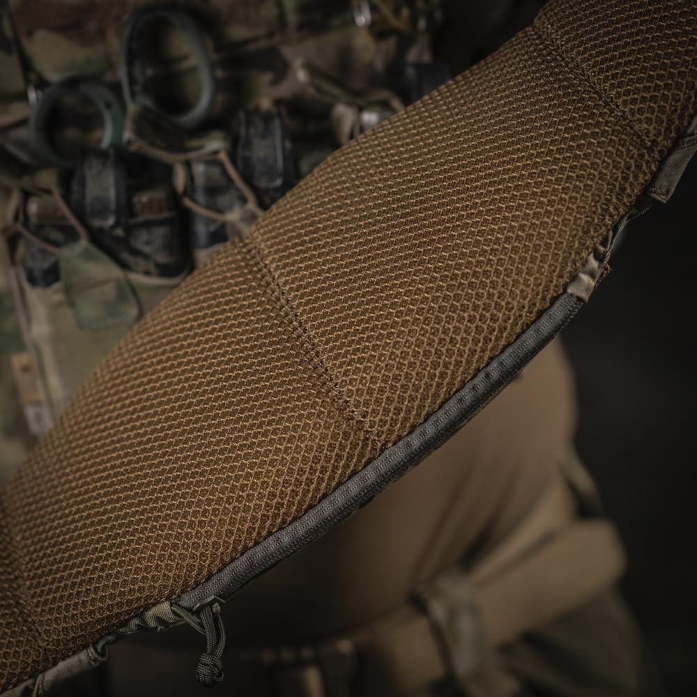 M-Tac Tactical MOLLE Battle Belt, Heavy Duty Cordura 500D Gear Belt with Padded Mesh, Quick-Release Buckle