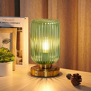 Cordless Table Lamp for Bedroom, 7500mAh Rechargeable Battery Operated Lamp, Modern Touch Dimmable Wireless