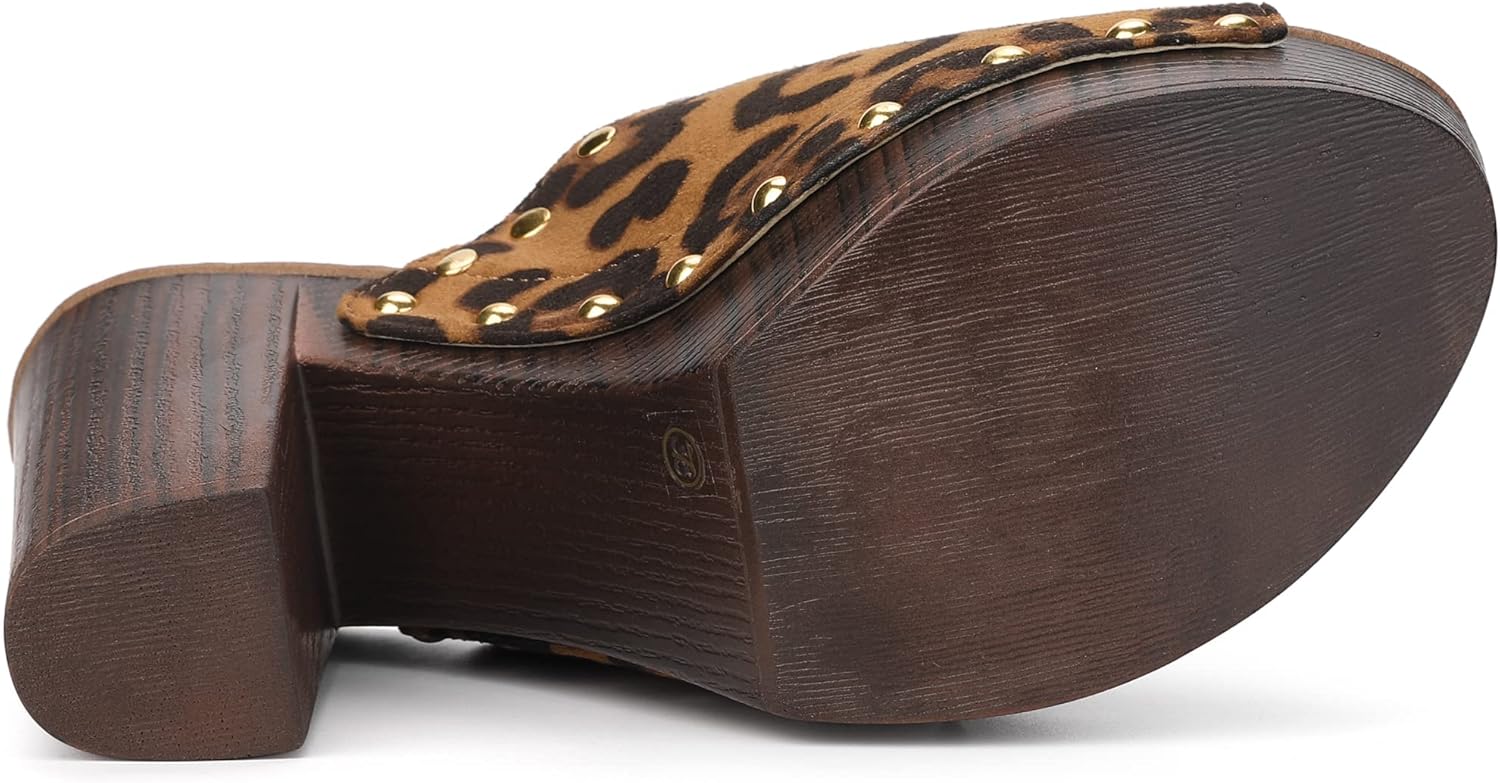 Allegra K Women's Open Toe Platform Block Heel Slides Sandals - Image 6