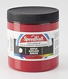 Speedball Acrylic Screen Printing Ink, 8-Ounce, Dark Red