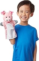 Vista 8 de Melissa & Doug Barn Buddies - Marionetas de mano, juego de 6 (vaca, oveja, caballo, pato, pollo, cerdo)