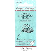 John James Crafters Collection Crewel Embroidery Needles Assorted Sizes
