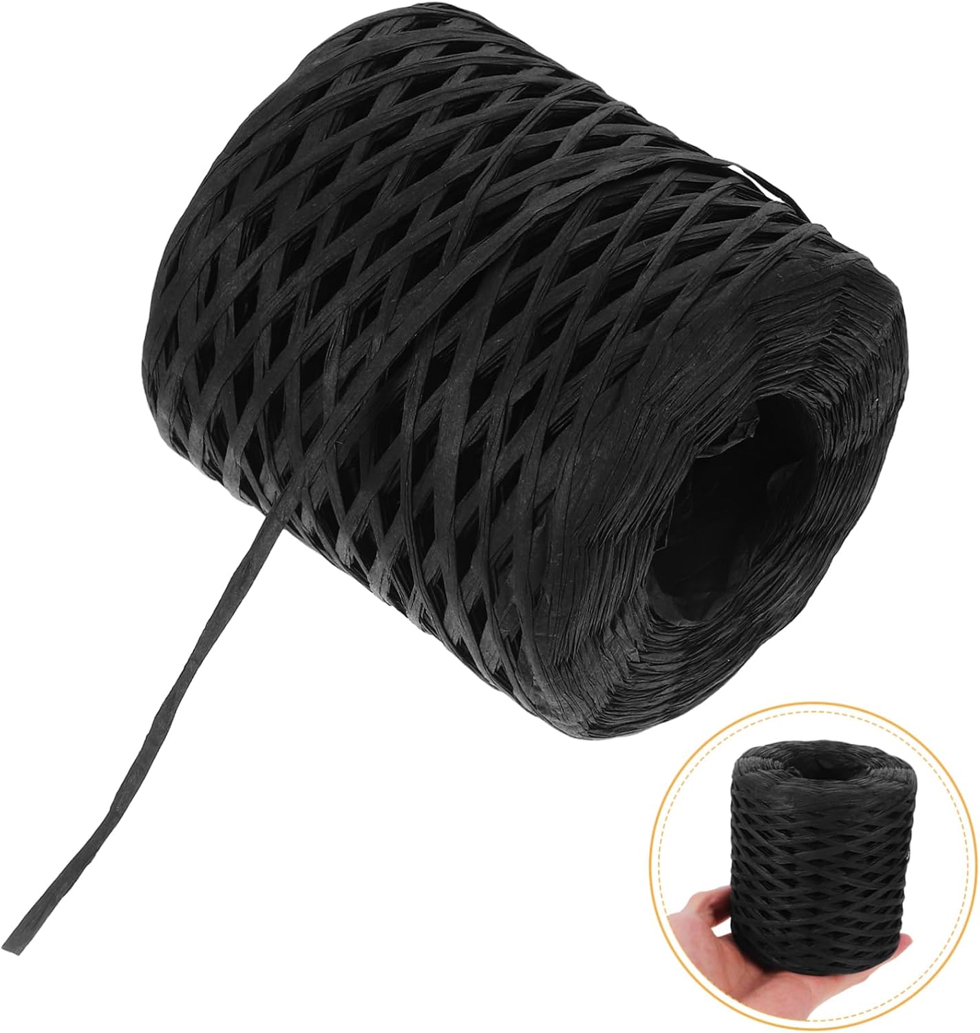 NUOBESTY Craft Ribbon Raffia Paper Yarn for DIY Projects Wrapping String Festival Party Decor Versatile Paper Rope