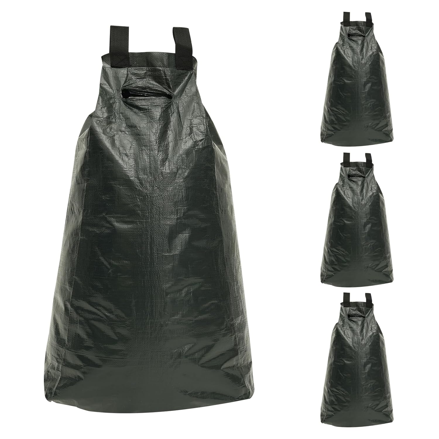 4Pcs 20 Gallon Thickened Tree Watering Bag Refillable Multipurpose Drip Irrigation Watering Bag with Zipper for Deep Root Targeting(4,Green)