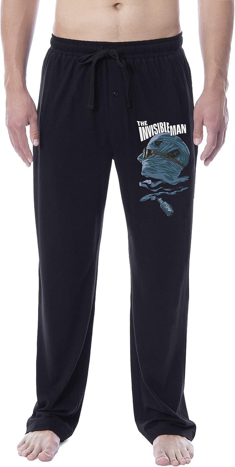Universal Monsters Mens' The Invisible Man Halloween Character Sleep Pajama Pants