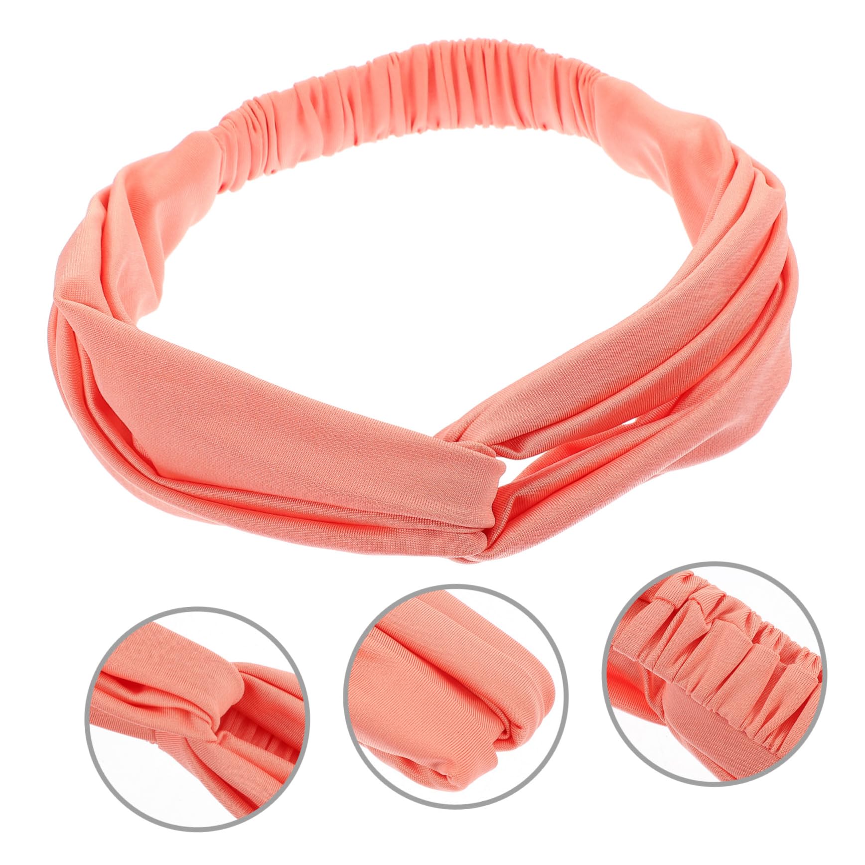 Happyyami 5pezzi Headband Sportivo Assorbente Per Sudore Accessorio Yoga Design Pratico e Decorativo Adatto Per Spa Trucco e Allenamento