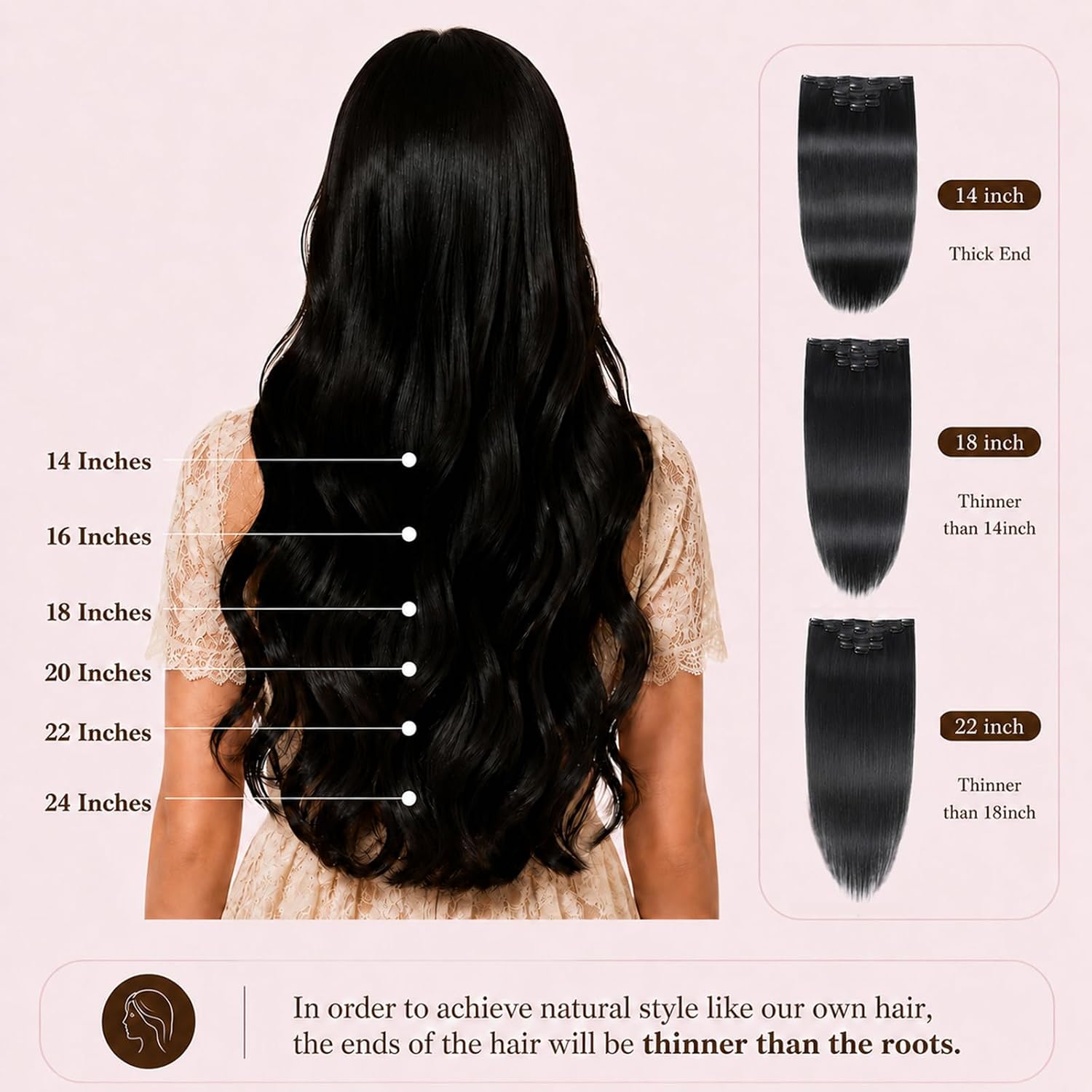 Clip in Hair Extensions Brown Balayage Blonde Clip in Extensions Human Hair Balayage Chestnut Blonde Highlight Hair Extensions Clip ins Real Human Hair 14 Inch 5pcs 80g