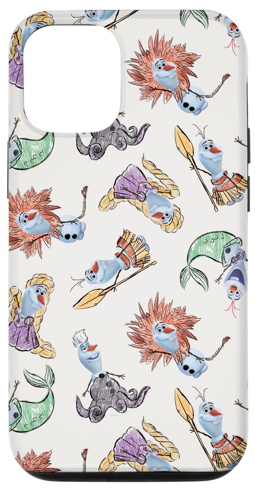 Coque iPhone 12 Pro Disney Olaf Presents en silicone souple