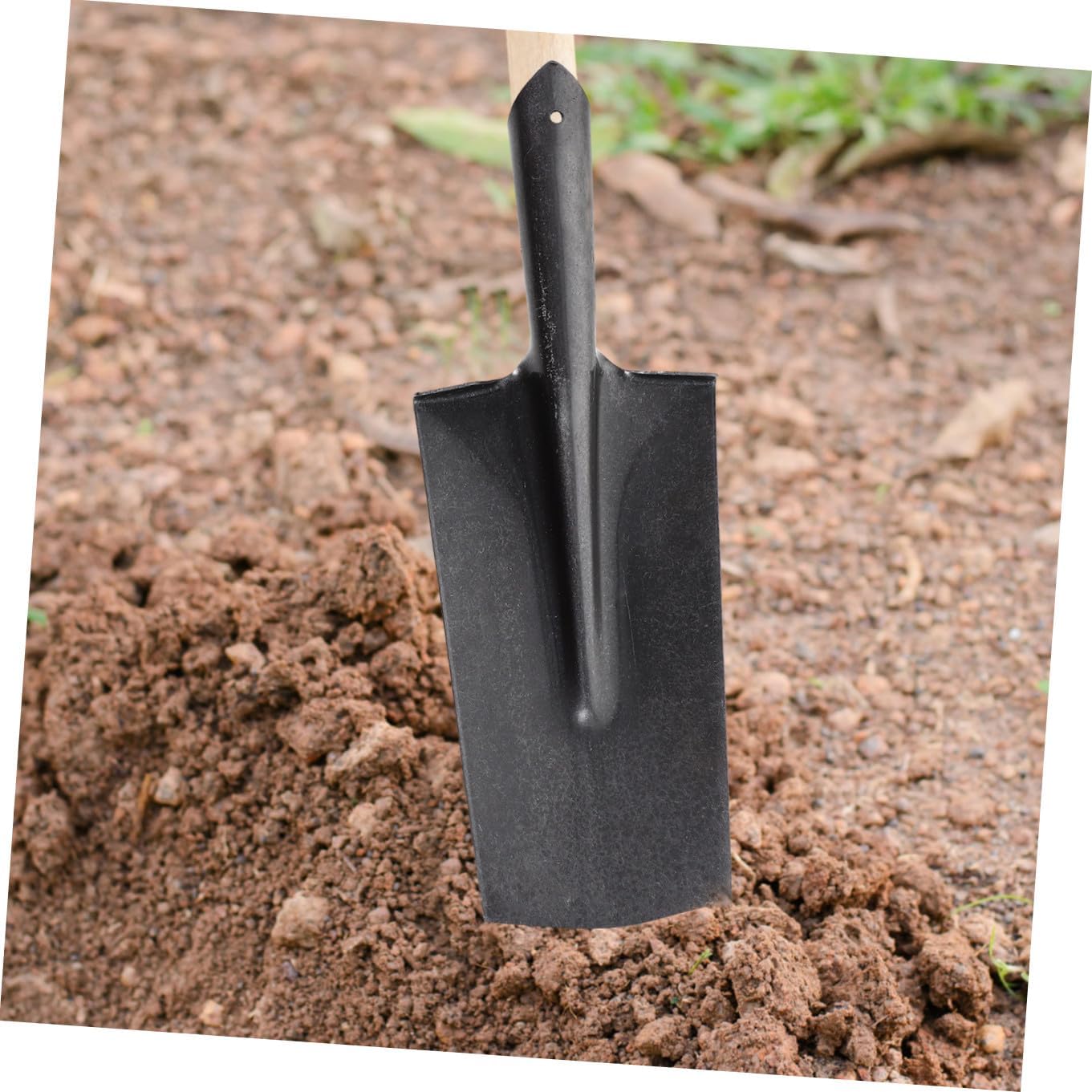 Generic Thickened Manganese Steel Narrow Spade Shovel for Gardening and Tree Planting, Sturdy Hand Tool for Digging and Soil Excavation in Lawn and Garden Care