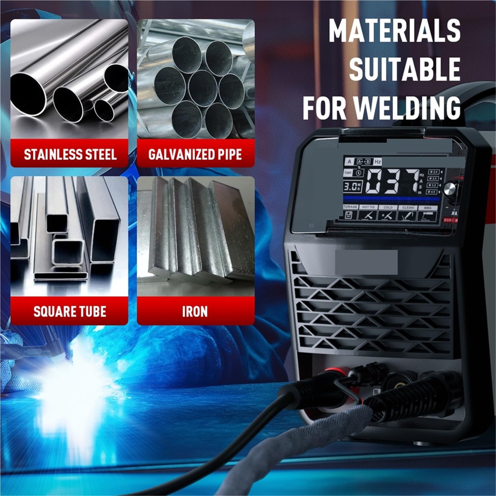 Spawarka inwertorowa Spawarka inwertorowa wieloprocesowa Pulse Clean Cold Welding, do majsterkowania