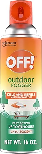 OFF! Repelente de insectos y mosquitos al aire libre, nebulizador para patio trasero, mata y repele insectos de hasta 900 pies cuadrados, 16 onzas