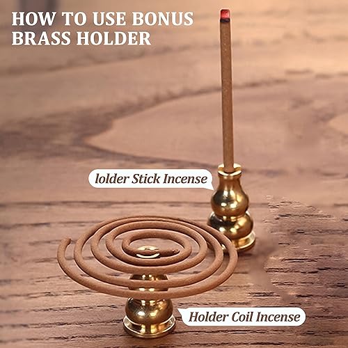 Miniatura 10 de Quemador de incienso de cerámica con tapa, quemador de tazón, quemador de incienso de cono, incensario de cerámica adecuado para