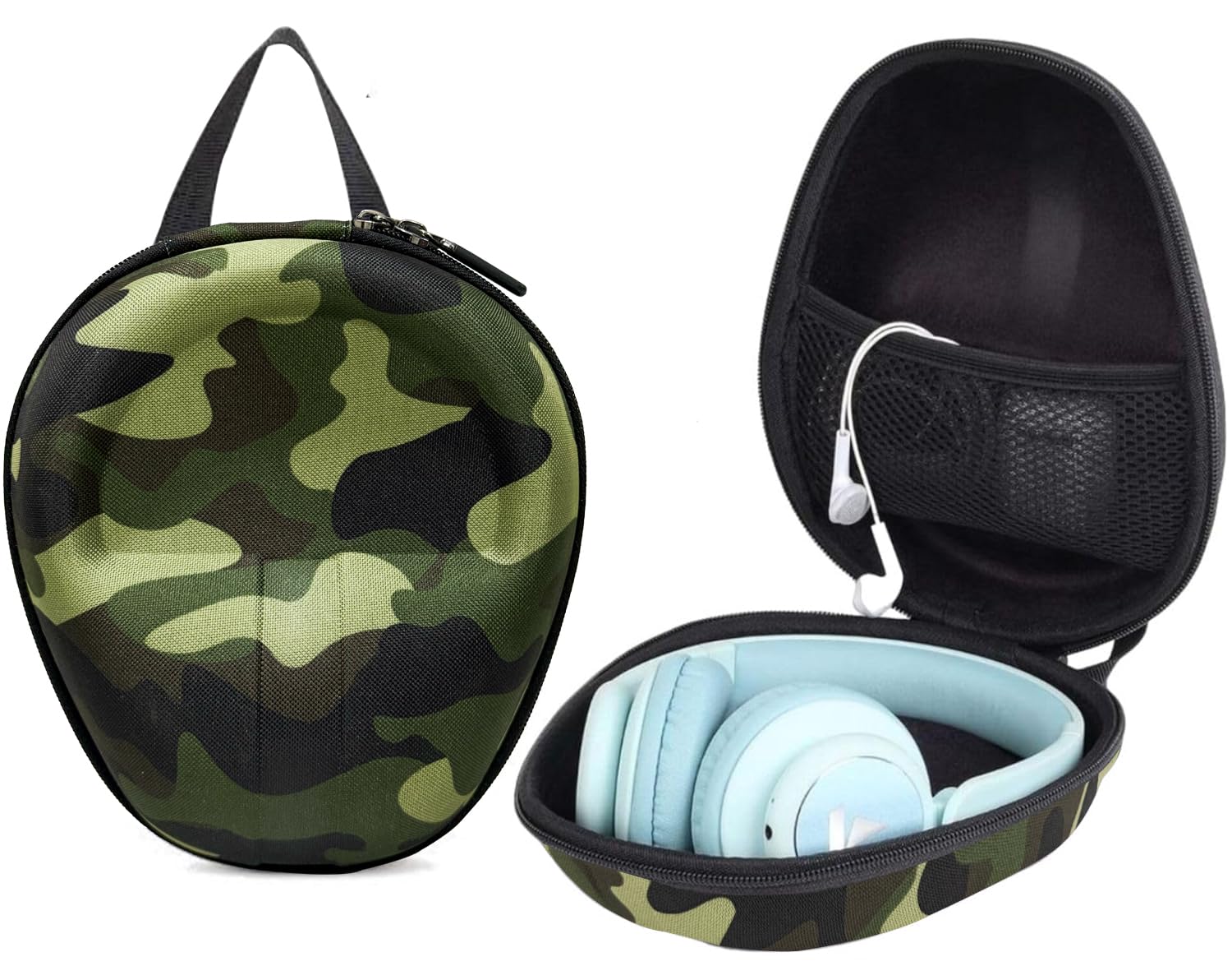 GadgetBite Headphone Carrying EVA Case Earpads Storage Bag Headphone Pouch Portable Anti-Pressure Compatible with Boat 550/Sony WH C510/Flix X1/Sony CH710n/Hyperx Cloud Cases (Army Green) GadgetBite Headphone Carrying EVA Case Earpads Storage Bag Headphone Pouch Portable Anti-Pressure Compatible with Boat 550/Sony WH C510/Flix X1/Sony CH710n/Hyperx Cloud Cases (Army Green)