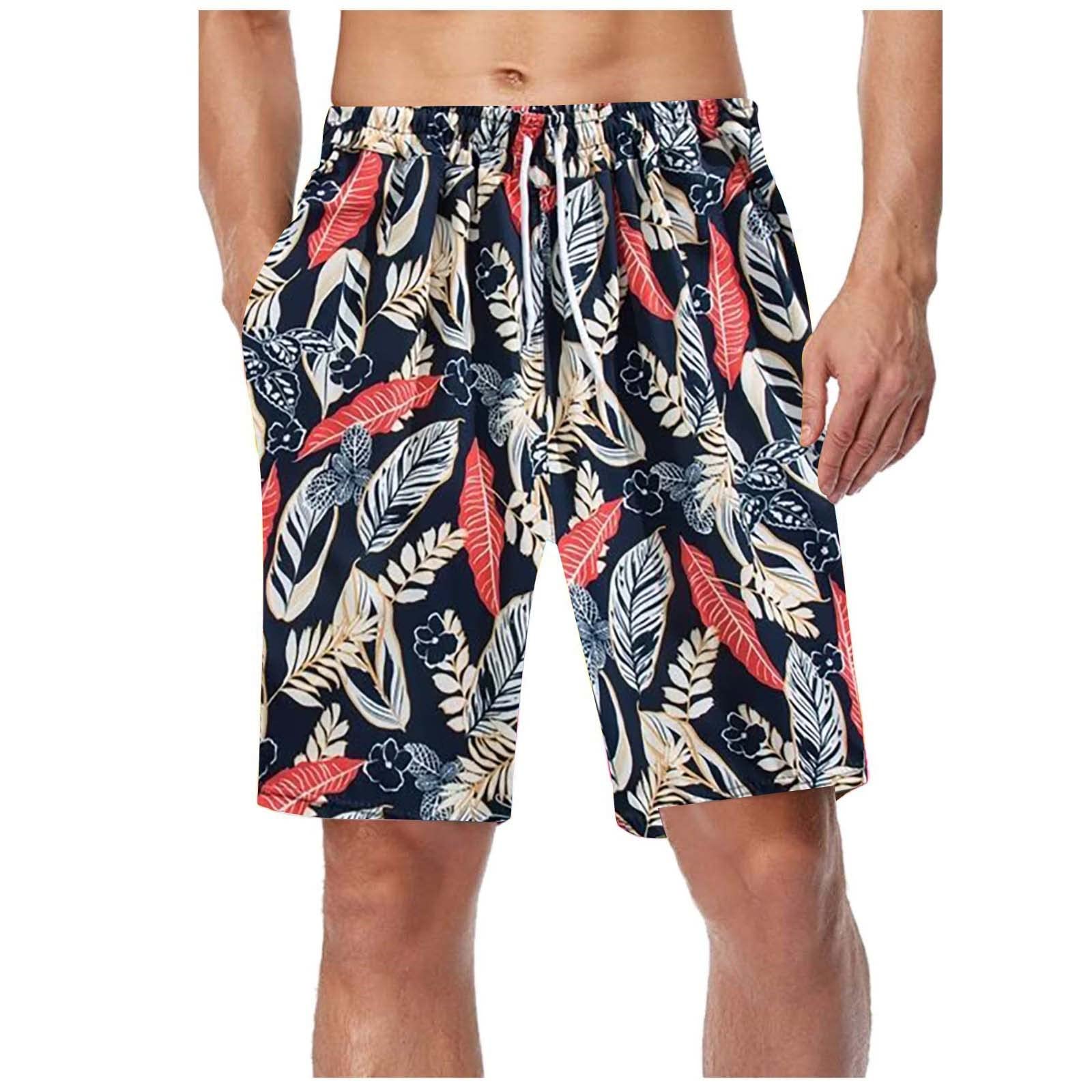 Genérico Bañador Hombre Corto Ropa Hombre Secado Rápido Natacion Surferos con Forrado Hawaianos Vacaciones Tallas Grandes Swim Shorts Men Bañador Hombre Slip Playa
