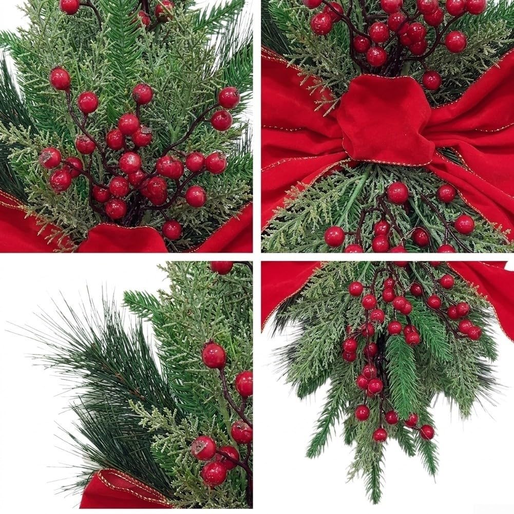 para corona de Navidad de Piñas 60cm Hecha a Mano para corona
