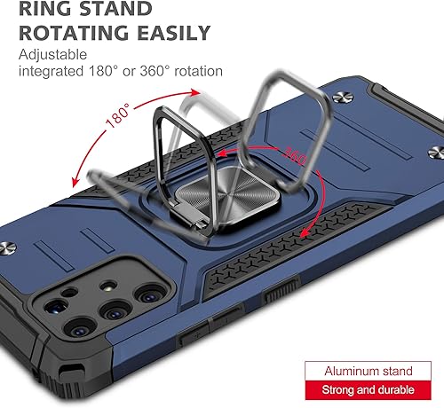 Miniatura 6 de Asuwish Funda para teléfono Samsung Galaxy S10 Lite con protector de pantalla de vidrio templado y soporte para anillo híbrido, accesorios de celda