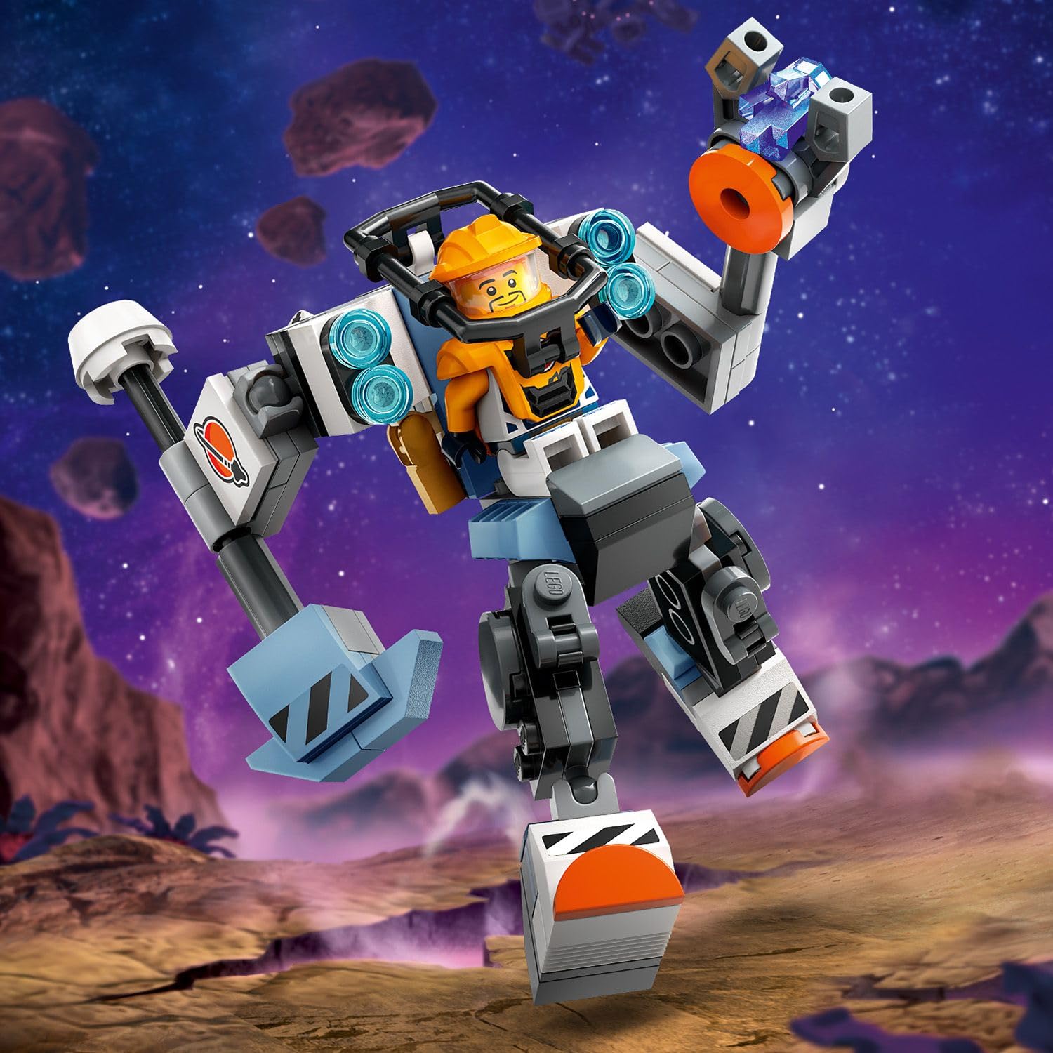 LEGO City Uzay İnşaat Robotu 60428-6 Yaş ve Üzeri Çocuklar için Uzay Aracı İçeren Yaratıcı Oyuncak Yapım Seti (140 Parça)