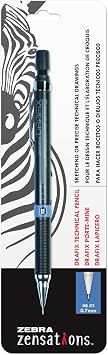 Zebra Pen Zensations Drafix Technical Pencil, 0.3mm, Yellow Lead Grade Indicator, 1-Pack,Grey,05511