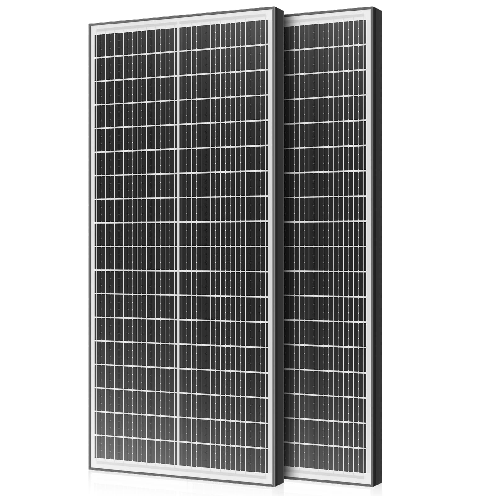 Pannello solare bifacciale da 200 W, 2 pezzi da 100 W, tipo N 18BB, monocristallino, 25,4% ad alta efficienza, modulo caricatore di alimentazione 12 V/24 V per camper, barca, cabina