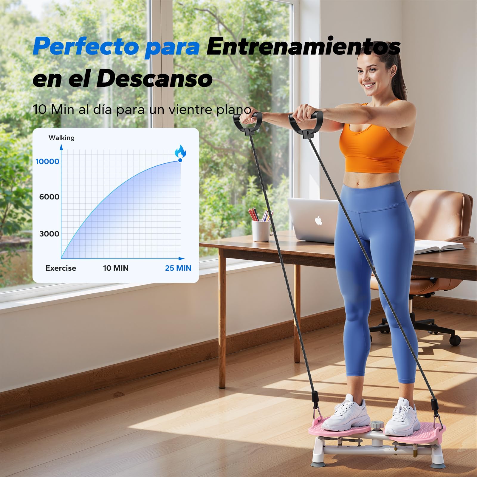 MERACH Twister Waist Disc Board para Mujer, Twist Cintura Torsión Disc con 2 Corde di Resistenza para Adelgazar Cintura y Fortalecer Core, Soporta 136KG, Abdominales en Casa para Hogar