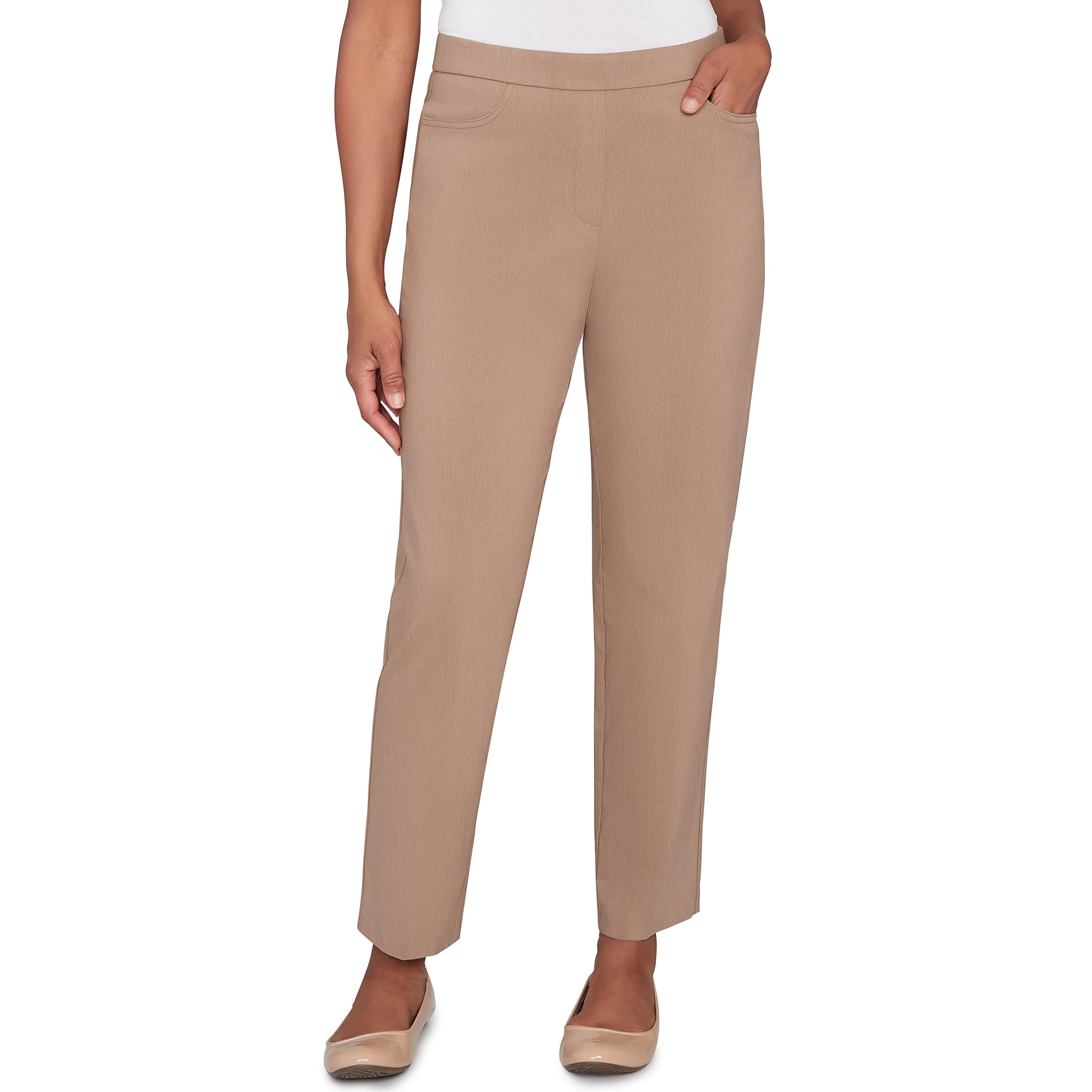 Smooth Front Easy Fit Short Length Pant