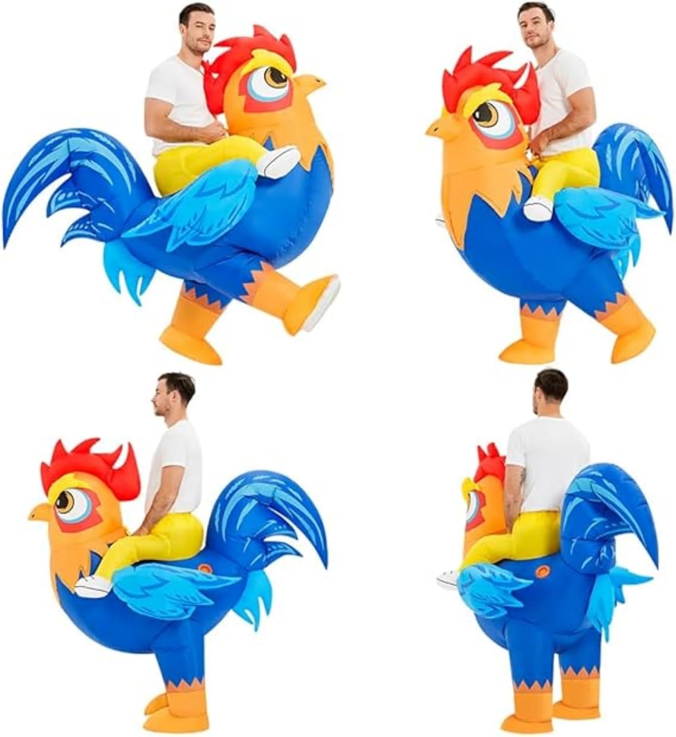 Best | Inflatable Costume Adult, Chicken Costume, Inflatable Rooster Costumes for Women Men, Ride On Rooster Costume, Fancy Funny Chicken Costumes Blow up Costumes 2026 - view 7