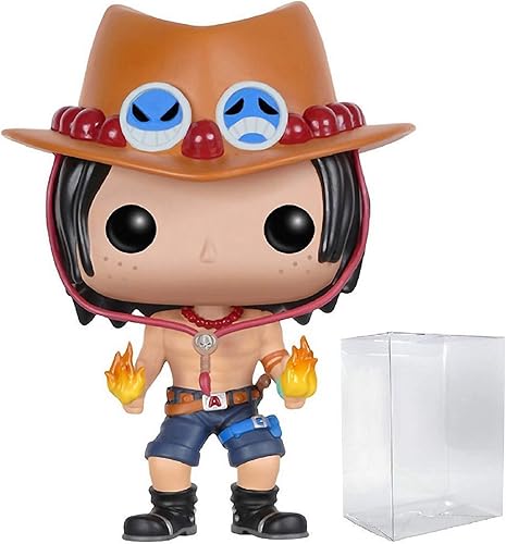 POP Portgas D. Ace Funko Pop! Figura de vinilo de una pieza (incluye funda protectora compatible con POP Box), multicolor, 3.75 pulgadas