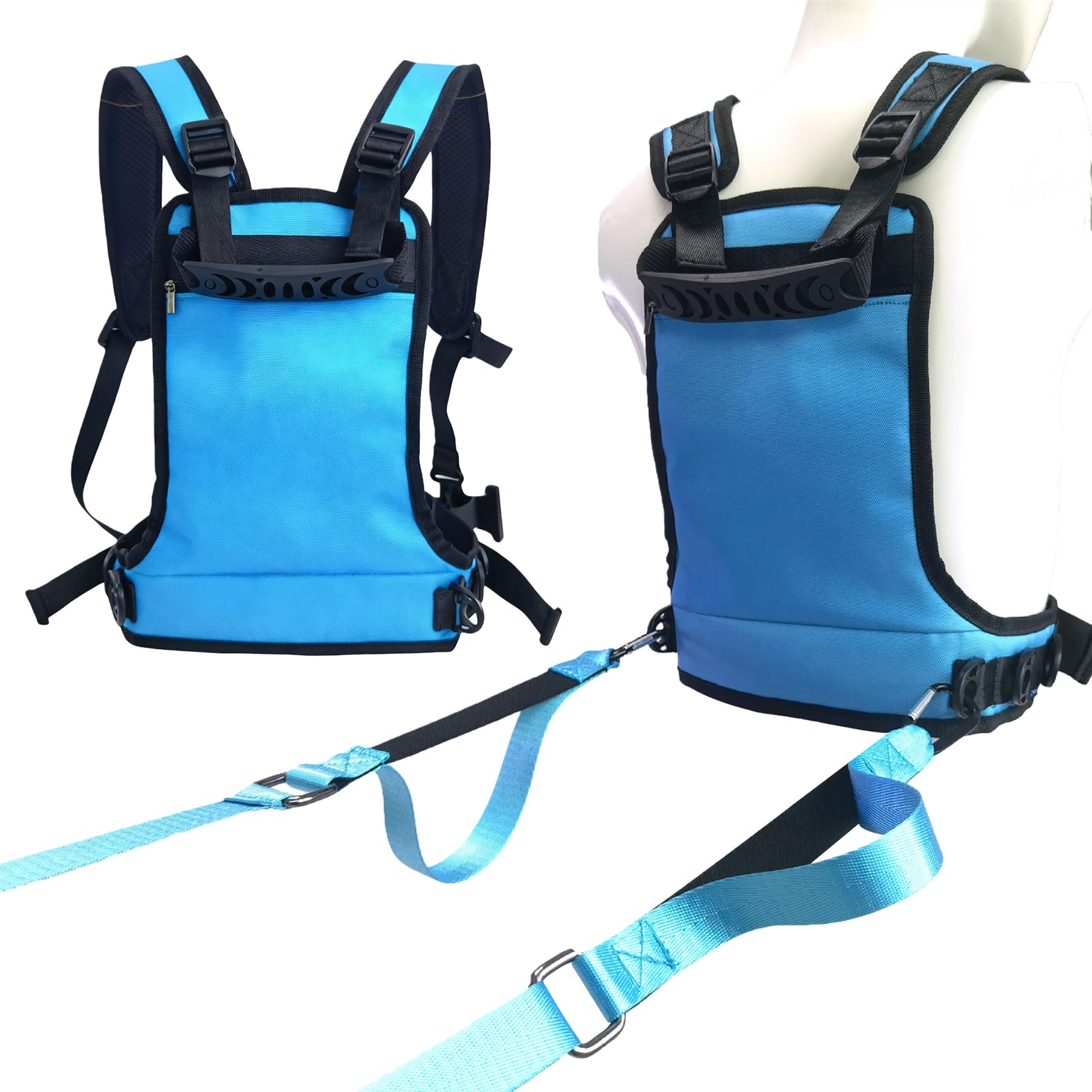 Ski-Trainingsgurt, Ski- Und Snowboard-Trainingsgurt, Ski Harness, - Und Snowboard-Trainingsharnisch Mit Nylonschlaufe, Trainingsgeschirr Für Anfänger, Zum Fahren, Snowboarden(Blau)