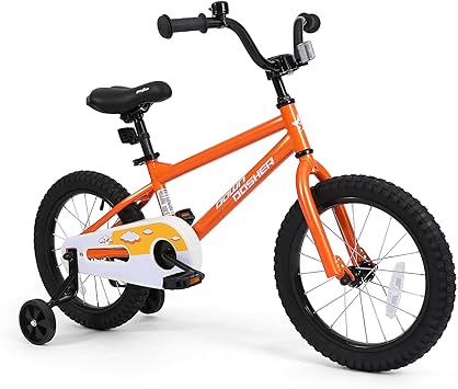 Kids Bike with Training Wheels, BMX Bicycle with Pedals for 2-4 Year Old Boys Girls, Birthday Gift