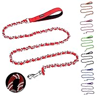 Homimp Chain - Guinzaglio riflettente in metallo anti-masticazione per cani di grandi dimensioni da 1,8