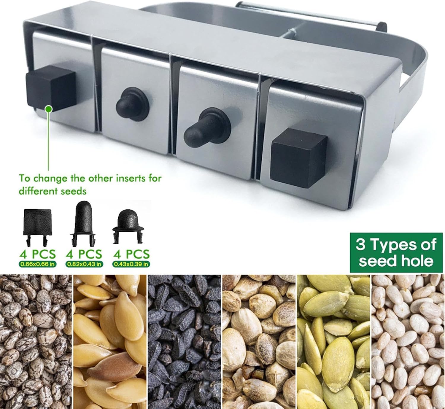 Soil Block Maker - Steel Manual Compactor, 1 Piece Metal Press for Seedling Growth, Earth Compression Tool with Hand Grip, Horticulture, Dirt Shaper for Planting, Transplanting and Cutting