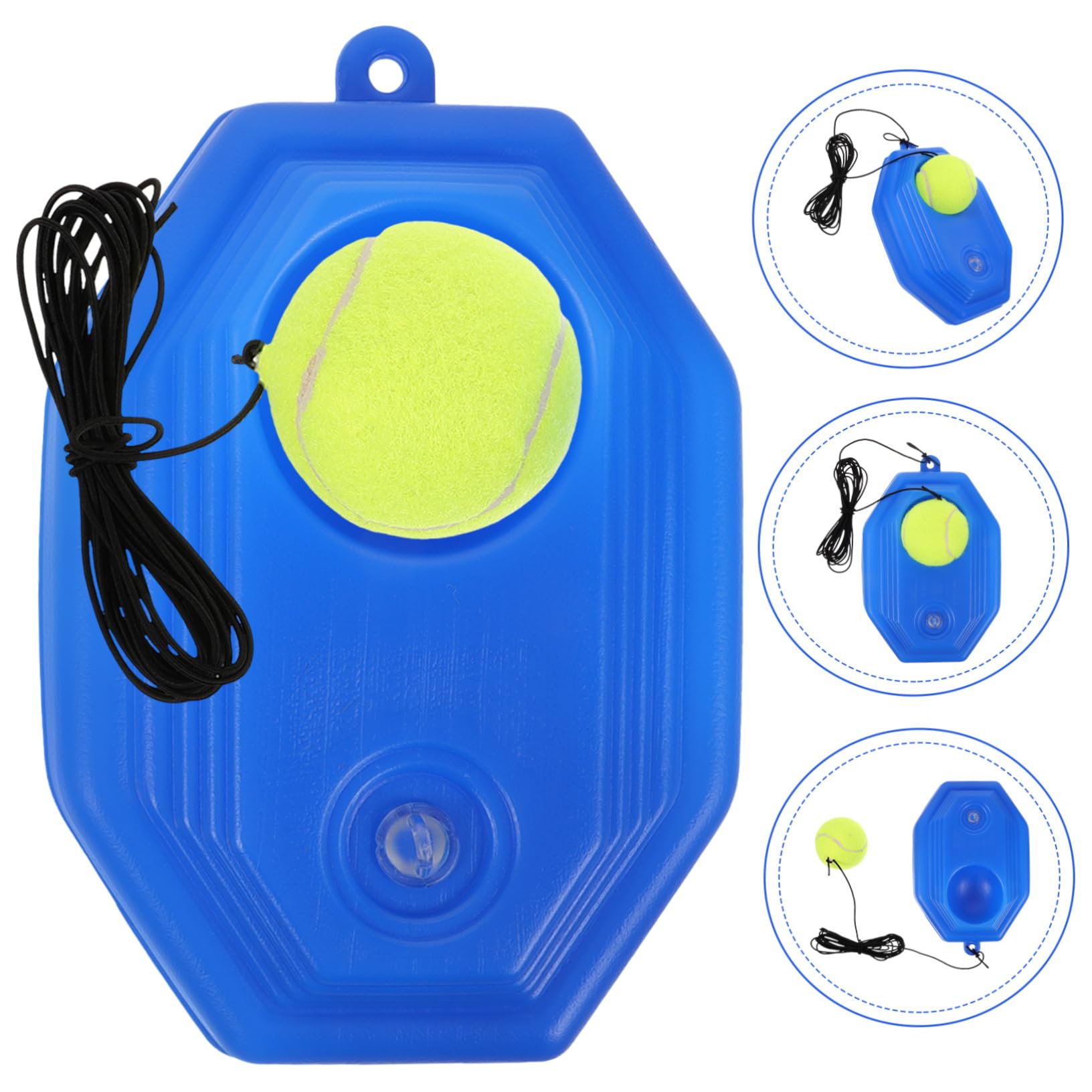 Sosoport Equipamiento Entrenamiento de Tenis con Base Rebotadora Herramienta de Aprendizaje Interior y Exterior Estilo Aleatorio