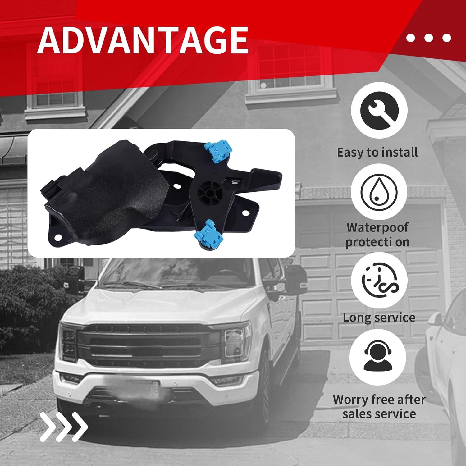 Electric Tailgate Lock Actuator fits for 2017-2024 Ford F150 F250 F350 Tailgate Latch Actuator - Repalces GC3Z-9943170-E