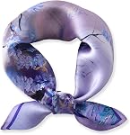 Ciormis 100% Mulberry Silk Scarf-Women's 21'' Square Silk Hair Head Scarf Neckerchief with Gift Packaged