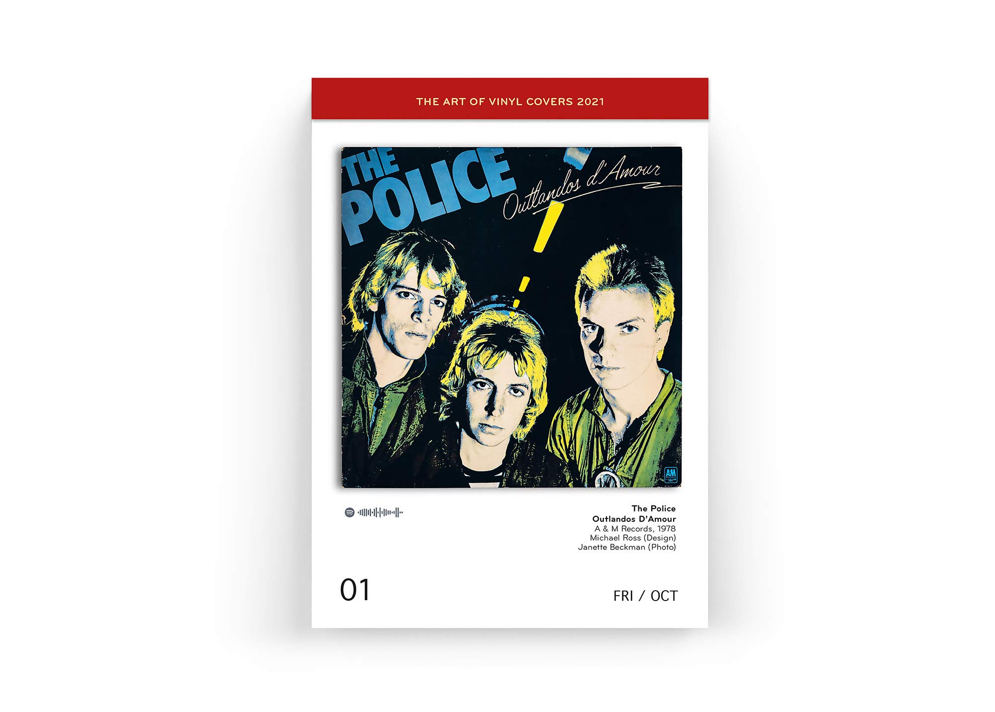 The Art of Vinyl Covers 2021: Every day a unique cover – World’s 1st Record Calendar