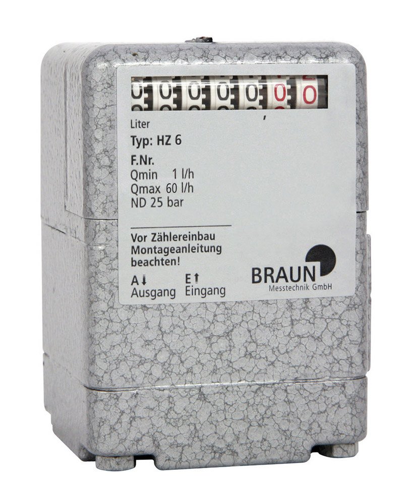 Braun Ölzahler HZ6 DN 6 (1/8") 1 bis 60 l/h - 3003097