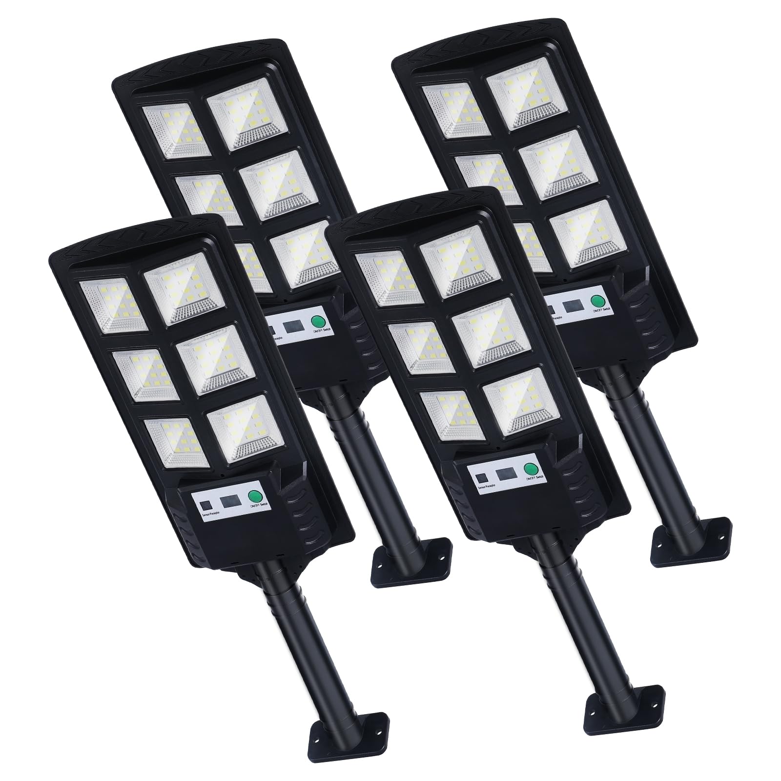 wudor-H2 150w Solar Lights Outdoor, Waterproof LED Solar Powered Security Flood Light,Motion Sensor Solar Street Light with Remote Control for Garage,Yard,Parking Lot etc?4pack?