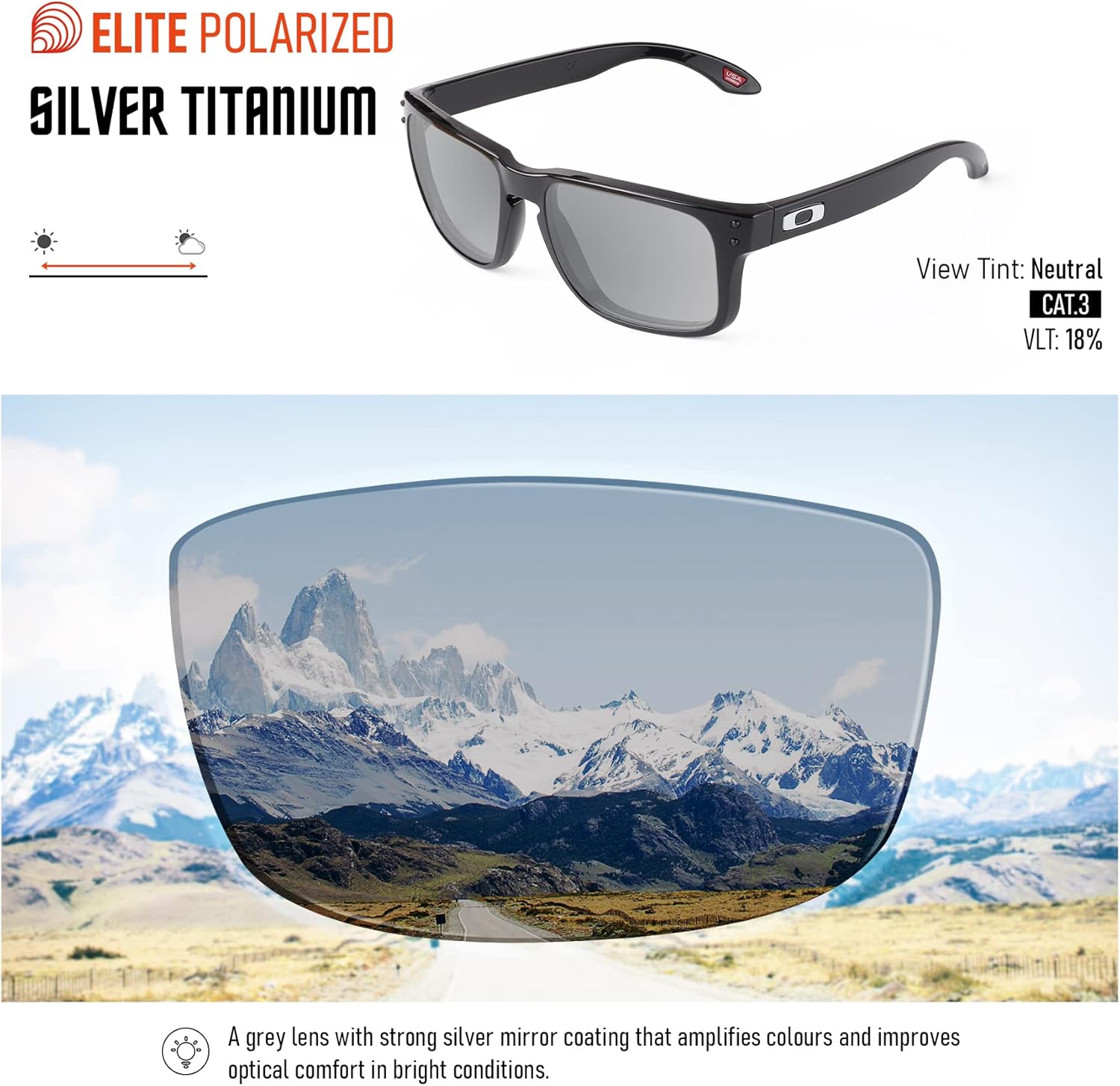 Vaep Polarized Replacement Lenses Compatible with Maui Jim Ho'okipa MJ407 Sunglasses