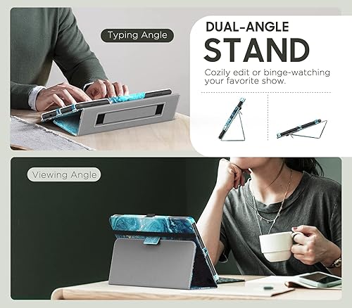 Miniatura 4 de MoKo Funda compatible con la nueva tableta Tienda Kindle Fire HD 8 y 8 Plus (12 generación10 generación, versión 20222020) de 8 pulgadas, funda