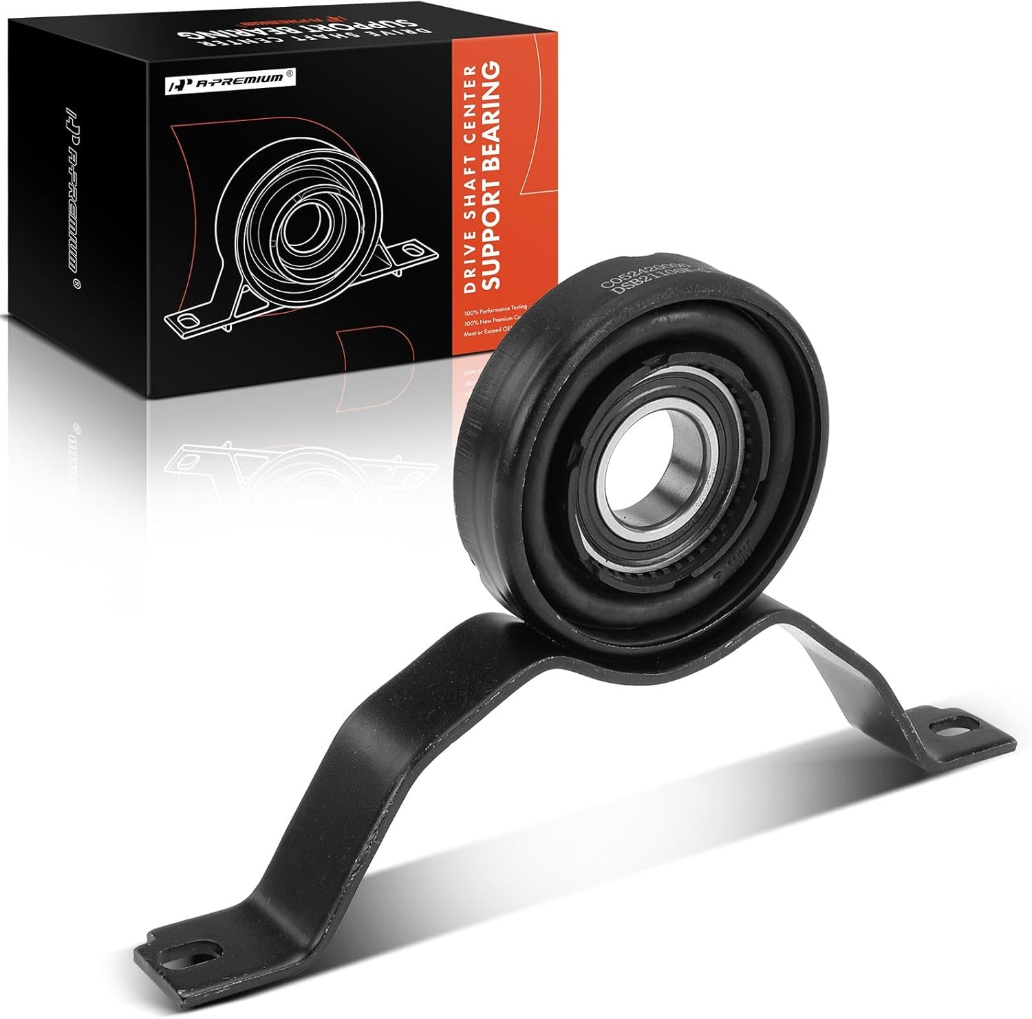 A-Premium Rear Drive Shaft Center Support Bearing Compatible with Audi A6 Quattro 2000 2001, AWD, Manual Transmission, Replace# 4B0521106E, 4B0521101M, Driveshaft Carrier Bearing