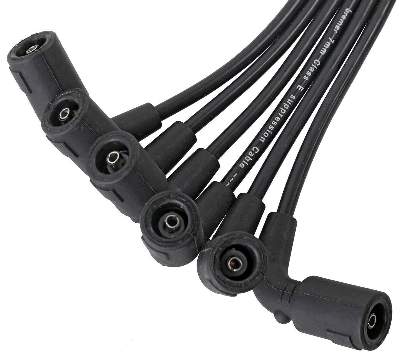 Ignition Spark Plug Wires 7mm (6PC Set) for 2006-2010 Chevy Impala for 2006-2008 Malibu for 2006-2007 Monte Carlo for 2006-2008 Uplander for 2006-2010 Pontiac G6 V6 Models