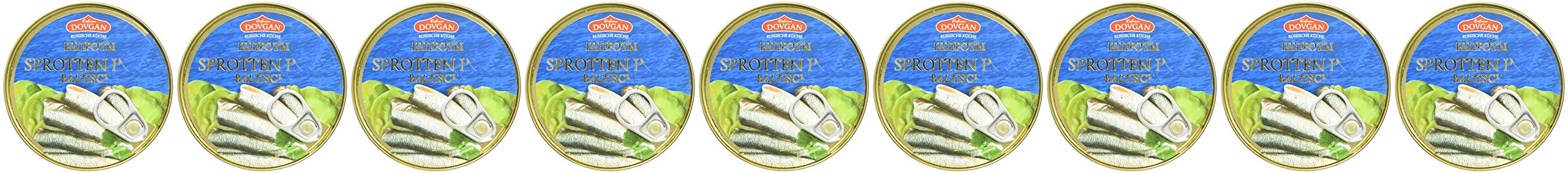 Dovgan Baltische Sprotten in Öl, 9er Pack (9 x 160 g)