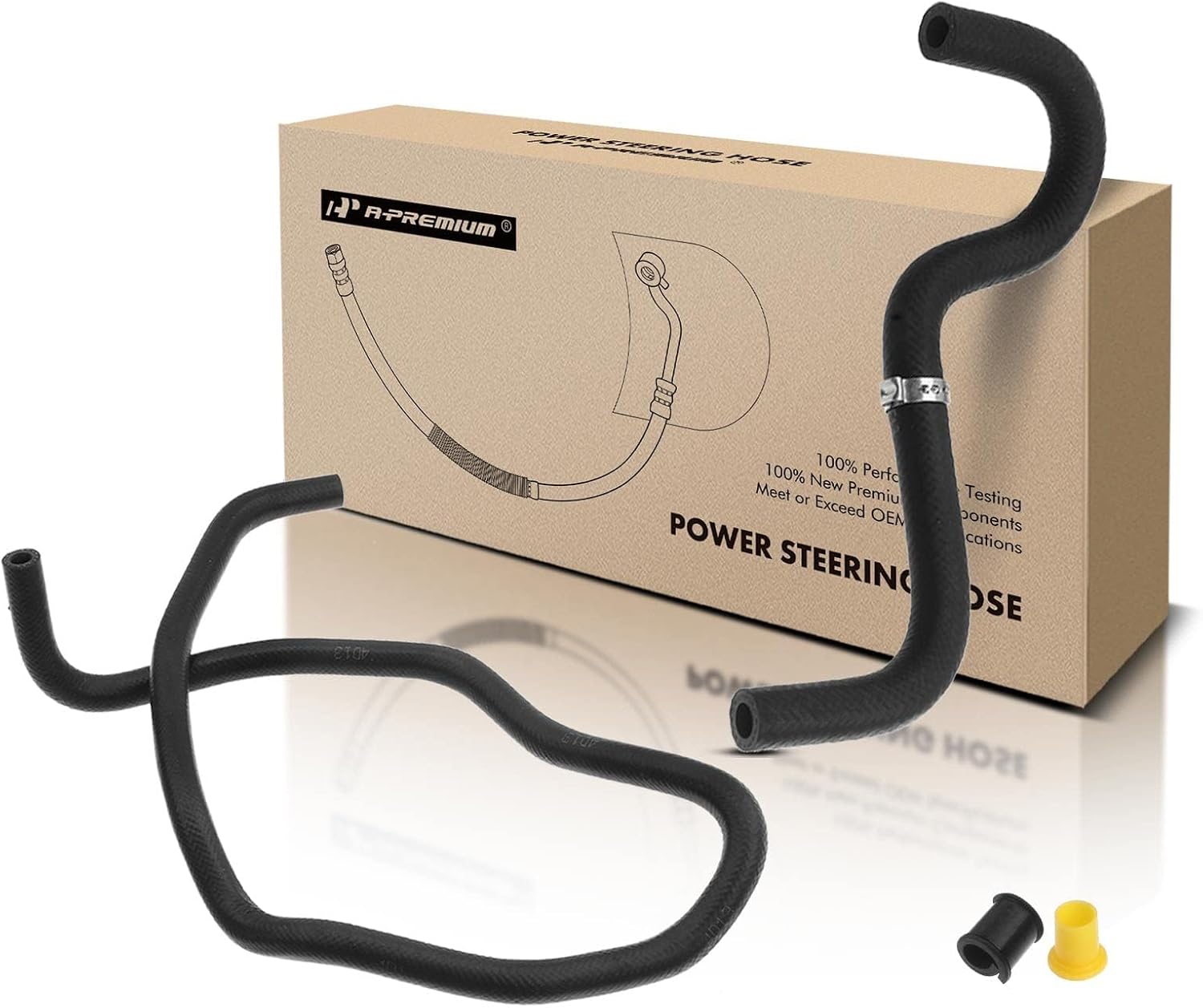 A-Premium Power Steering Return Hose Line Assembly Compatible with Honda CR-V CRV 2002 2003 2004 2005 2006, 2.4L, Gear To Reservoir