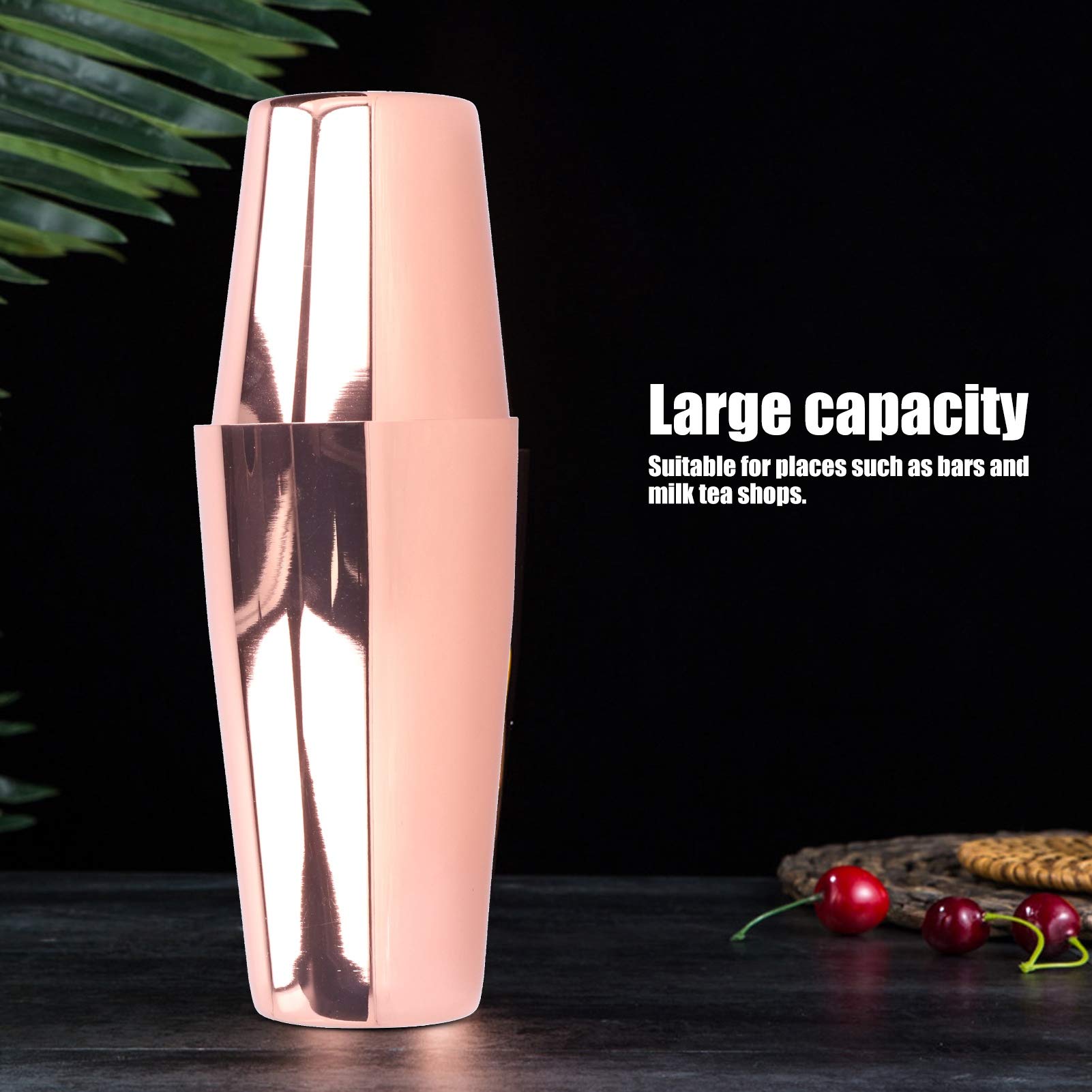 Boston Shaker Stainless Steel Martini Cocktail Wine Drink Shaker Mixer Shaking Tins Bartending Tools for Bar Coffee Bartending, Cocktail Shaker, Homebars (Rose Gold), Cocktail Shaker Cocktail Mix