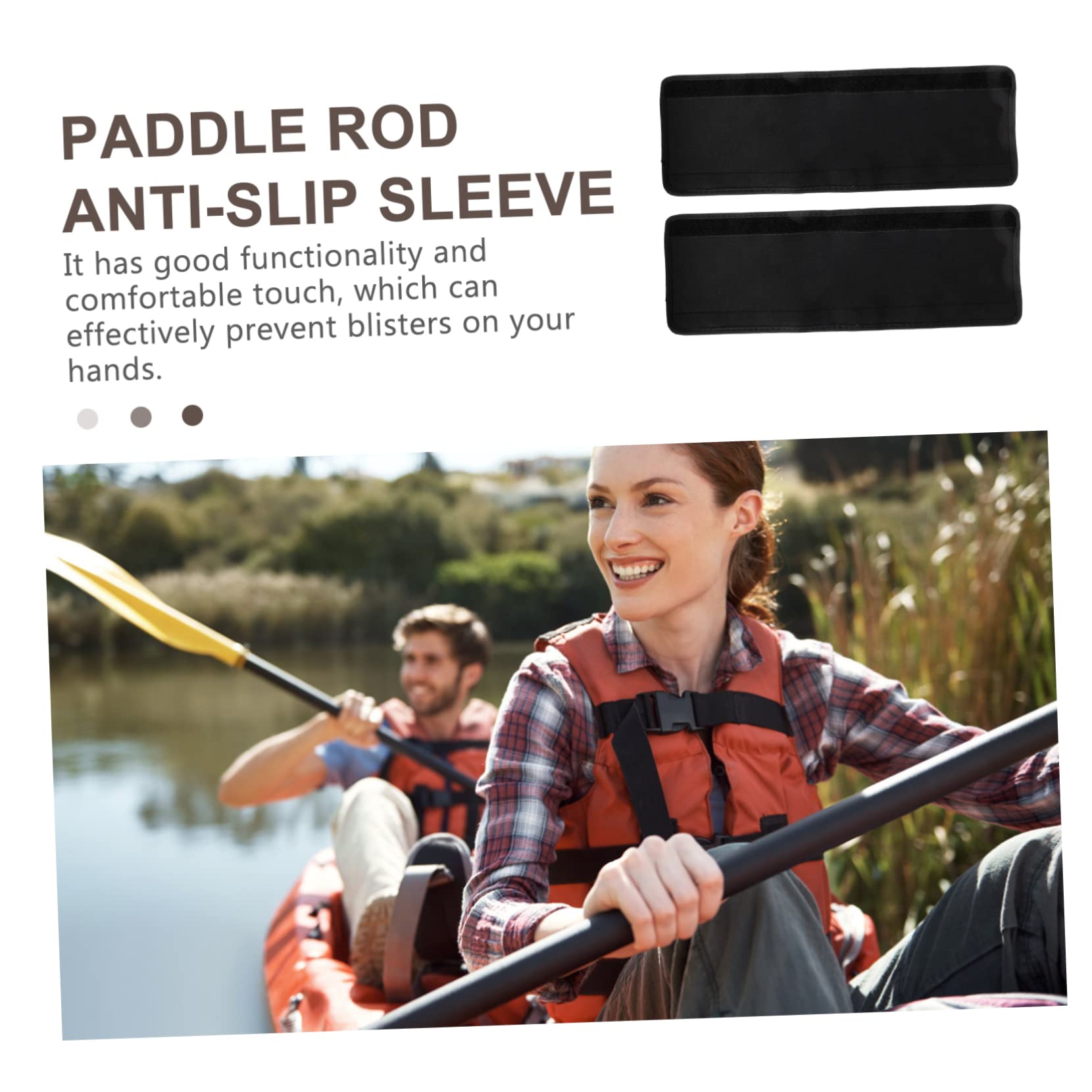 HANABASS Manica Antiscivolo dell'elica Accessori SUP Paddle Accessori Kayak coperture per pagaia per Kayak impugnature per Remi da Kayak Copri pagaia Lavabili Accessori per Kayak