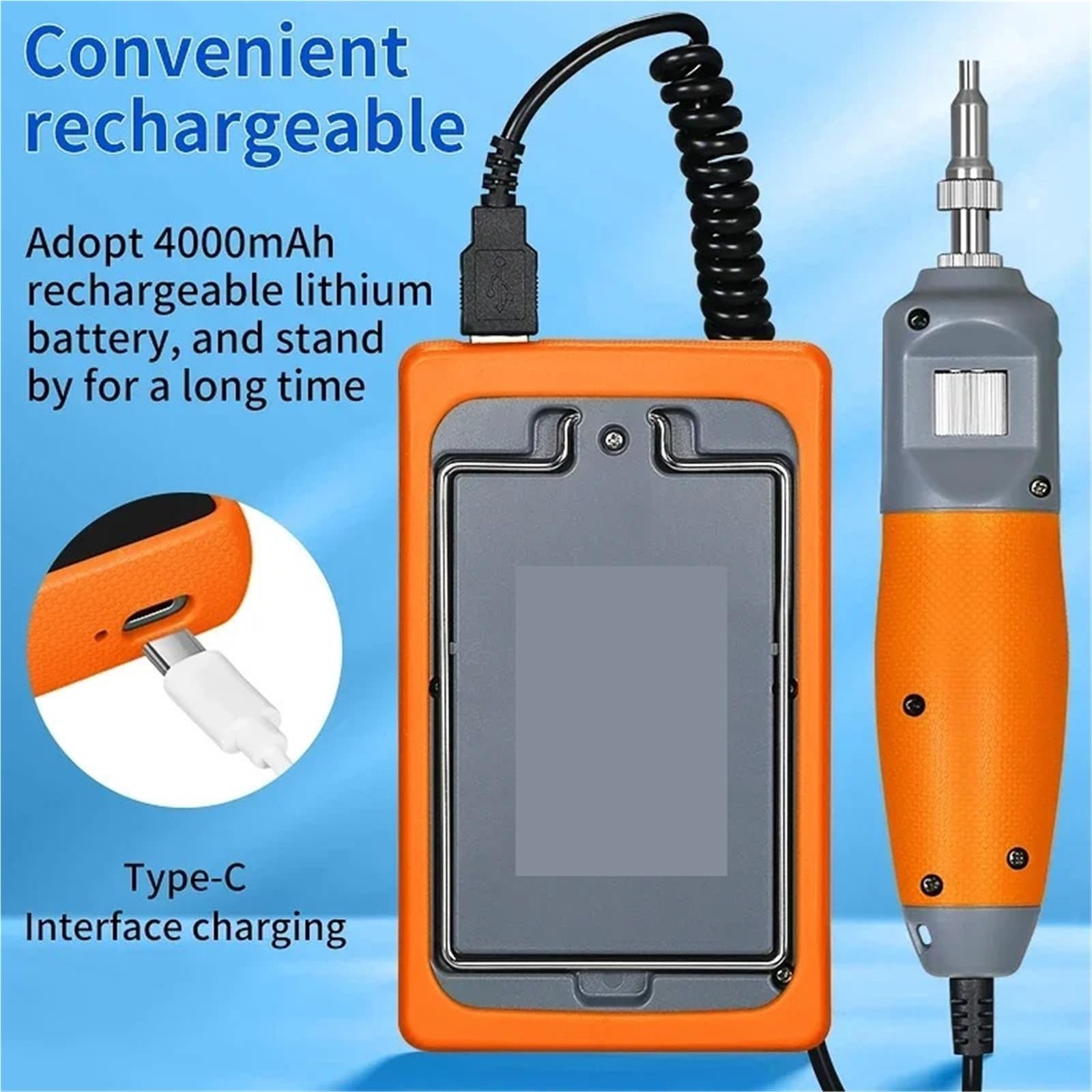 OTDR, Limpiador de fibra óptica AUA-600, microscopio 400X, pantalla táctil HD 5 pulgadas, sonda inspección, detector extremos(Support UPC)