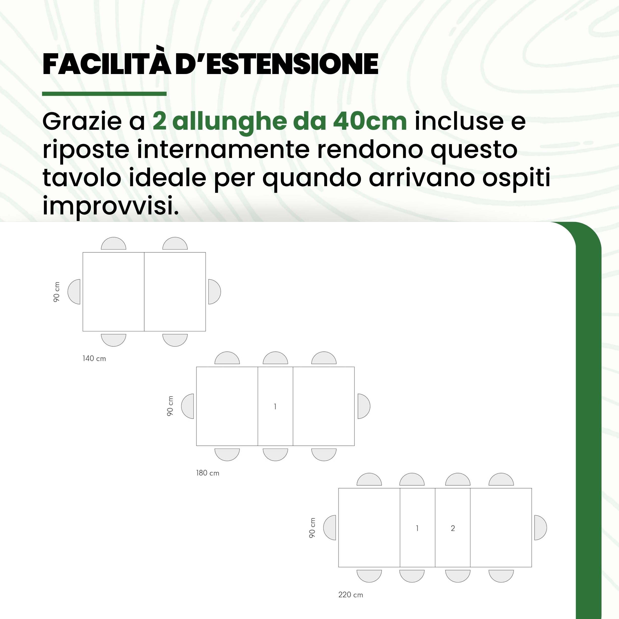 Tavolo da Pranzo in Metallo Mdf 160X90X76 Allungabile | Leroy Merlin