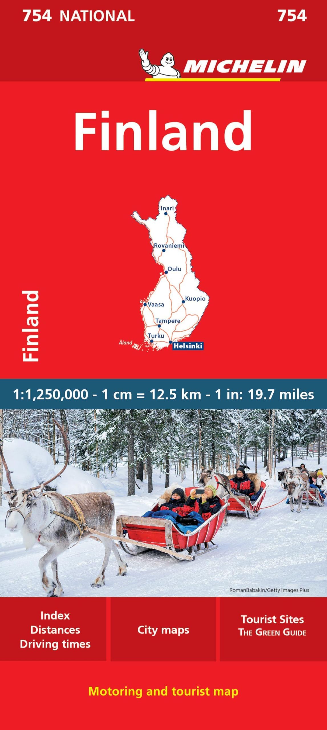 Finland - Michelin National Map 754: Map (Michelin Road Atlases)