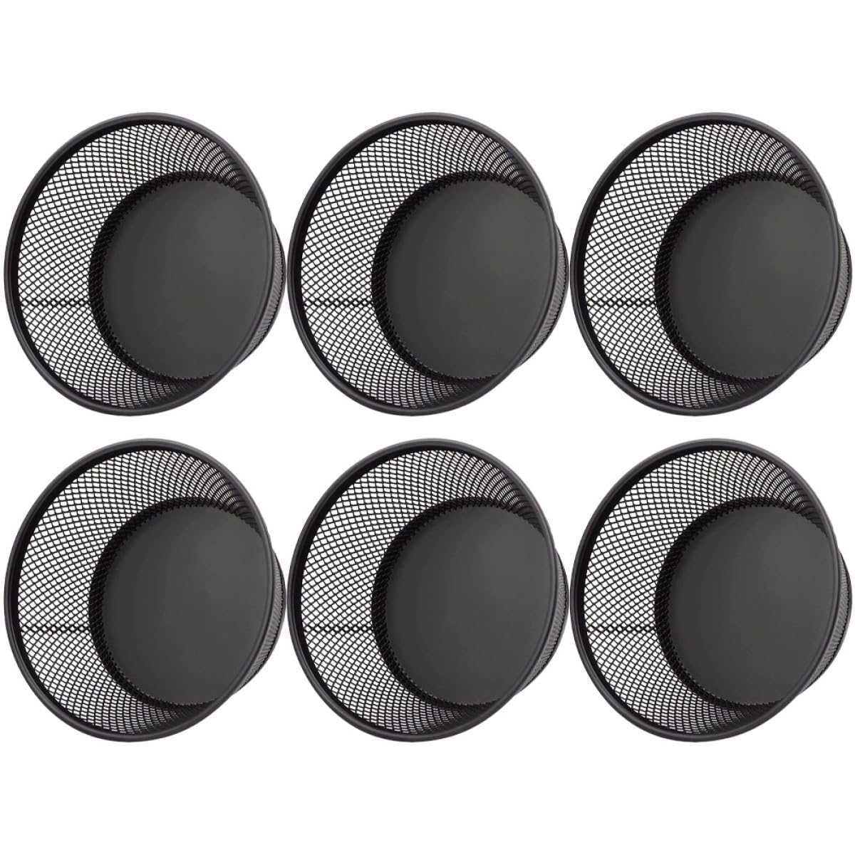 Porte-trombones en maille lot de 6 organisateurs de bureau compacts empilables